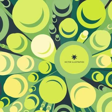 3d background, cylinders. Vector illustration Stock Illustration