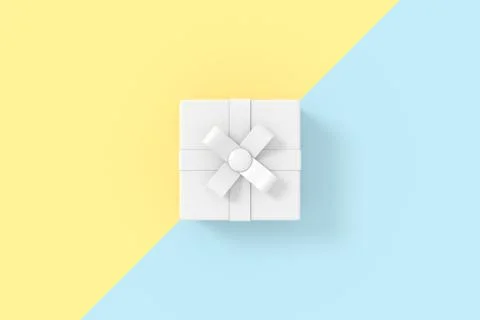 3D background design with gift box model. Stock Illustration