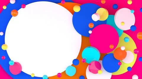 3d background. Frame. Abstract wallpaper. Shapes 3d. Geometric objects. Stock Illustration