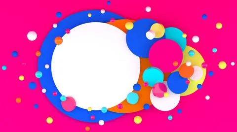 3d background. Frame. Abstract wallpaper. Shapes 3d. Geometric objects. Ilustración de archivo