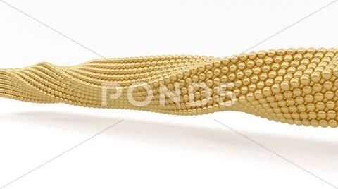 3d background gold spiral. isolated render image. Illustration #43370572