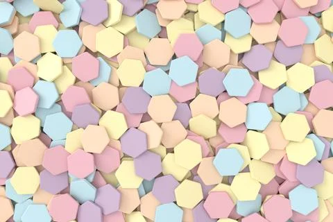 3d background of hexagon shape. 3D rendering. イラスト素材