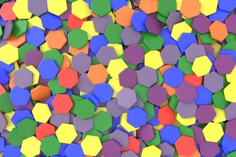 3d background of hexagon shape. 3D rendering. イラスト素材