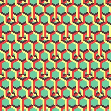 3d background with hexagons. 3d background with hexagons. Abstract geometr... Stock Photos