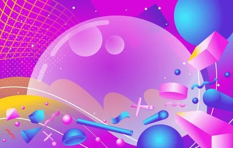 3D-background Stock Illustration