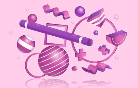 3D-Background 库存插图