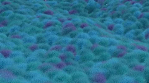 3D background imitation of wool or fur. 3D render blue wool Stock Illustration
