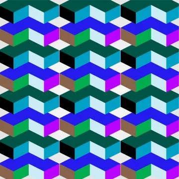 3d background with L shaped objects  Stock Illustration