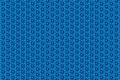 3D background of many blue cubes. Illustrazione stock