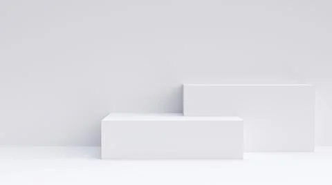 3d Background minimal white wall scene, minimal abstract background 3d render Illustrazione stock