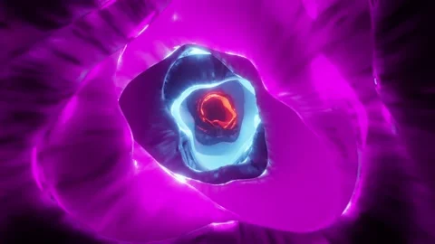 3d background of a moving pink and blue tunnel Stock Footage 172412524