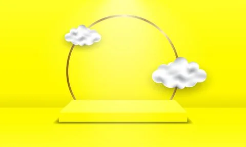 3d background product display podium scene with geometric platform. Vector .. Stock Illustration