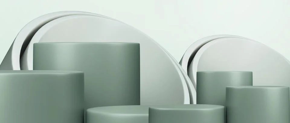 3d background. shape geometric platform and Minimal Stage showcase concept Stock Illustration