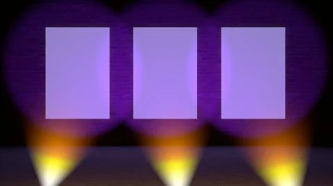 3d background from spotlight light beam. Illustrazione stock