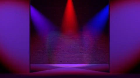 3d background from spotlight light beam. Illustrazione stock