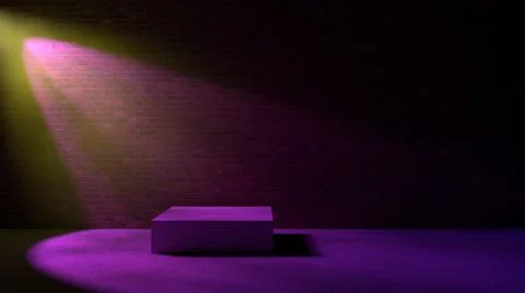 3d background from spotlight light beam. Stock-Illustration