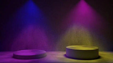 3d background from spotlight light beam. Illustrazione stock