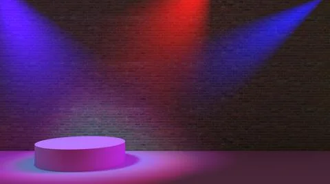 3d background from spotlight light beam. Stockillustratie