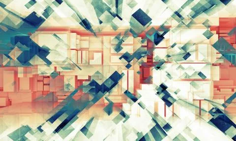 3d background texture with cubic pattern Illustrazione stock