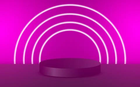 3D background vector with podium. 3D abstract studio space with pedestal po.. Stock Illustration