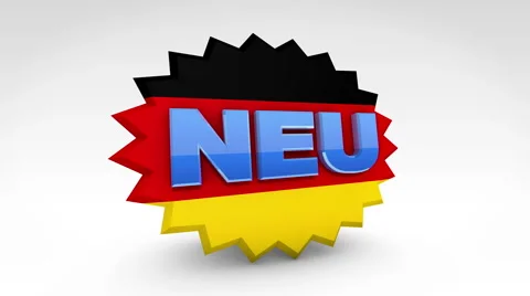 3D Badge with flags and word New Stock Footage 56383221