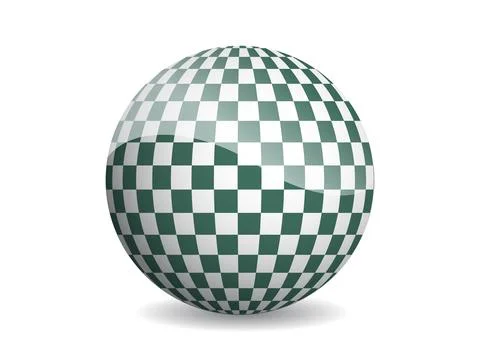 3D ball abstract vector illustration. Pattern sphere modern design. Round sha 스톡 일러스트