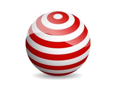 3D ball abstract vector illustration. Pattern sphere modern design. Round sha イラスト素材