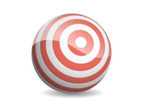 3D ball abstract vector illustration. Pattern sphere modern design. Round sha Illustrazione stock