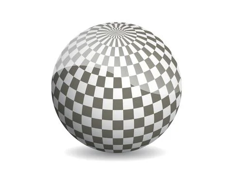 3D ball abstract vector illustration. Pattern sphere modern design. Round s.. Stock Illustration
