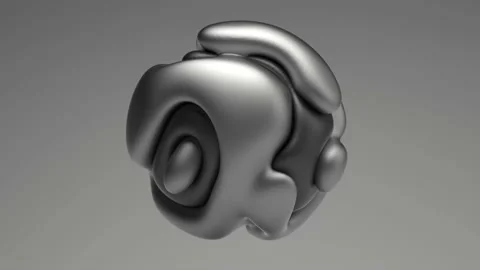 3d ball with deformations 스톡 동영상 132449732