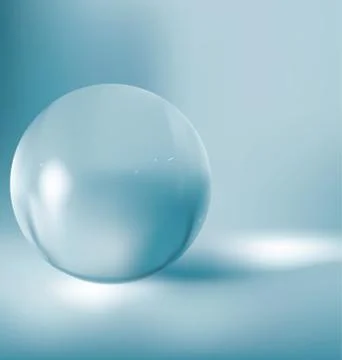 3d ball glass Stock Illustration