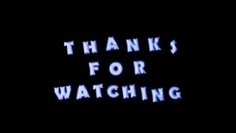 3D Balloon Text Animation Floating Thanks For Watching Letter Stock Footage 348258302