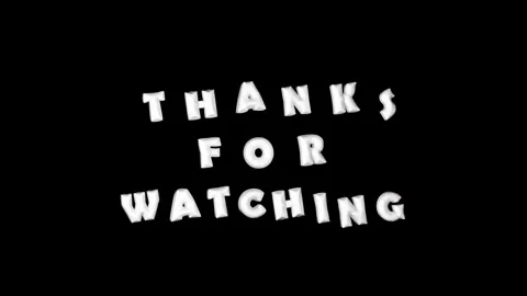 3D Balloon Text Animation Floating Thanks For Watching Letter Stock Footage 348258319