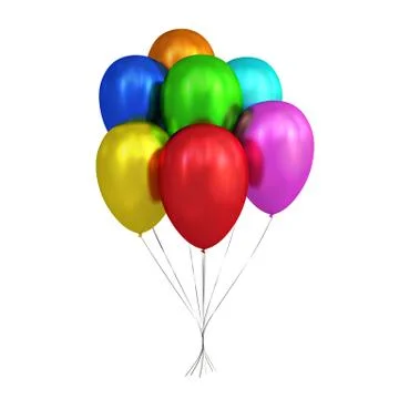 3D Balloons Stock Illustration