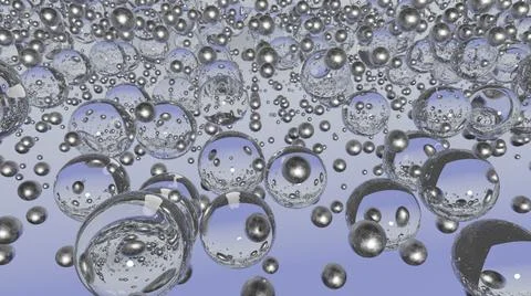 3D Balls Abstract background with 3d spheres Stock Illustration