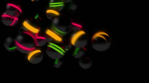 3D balls chasing each other Stock Footage 46363825