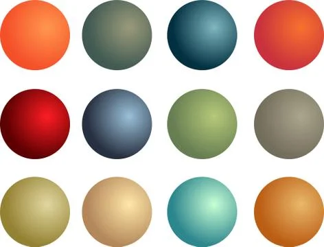 3d balls Illustrazione stock