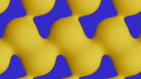 3d balls interact on a blue background Stock Footage 231217055