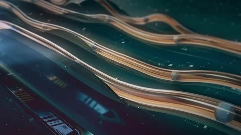 3d balls moving on surface Stock Footage 275721075