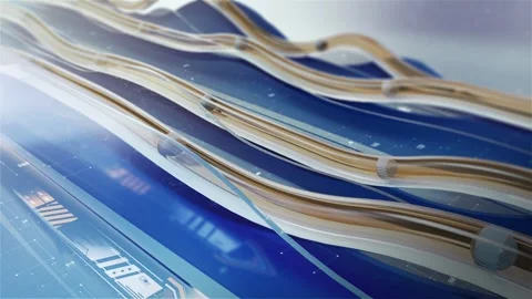 3d balls moving on surface Stock Footage 275721080