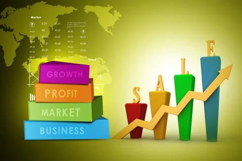 3D Bar chart and sales growth 3D Bar chart and sales growth Copyright: xZo... Stock Photos