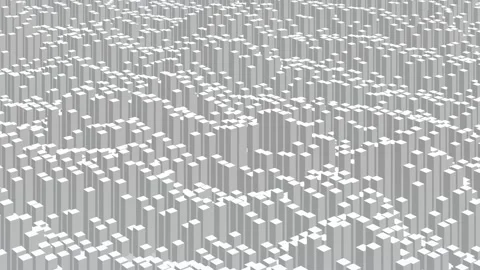 3d bar chart, dynamic abstract data visualization background, loopable Stockbeeldmateriaal 344914990