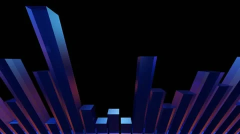 3d bar equalizer Stock Footage 20609327