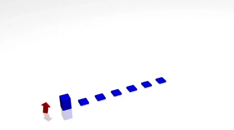 3D Bar Graph Animation Stock Footage 22675955