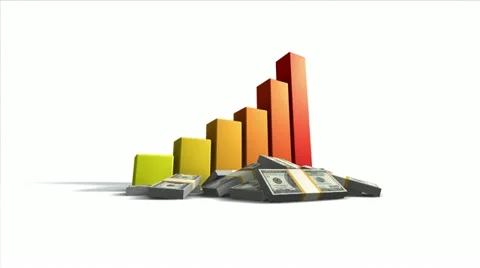 3D bar graph Stock Footage 20477285