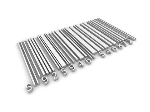 3d Barcode Stock Illustration