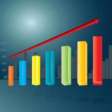 3D Bars Stock Illustration