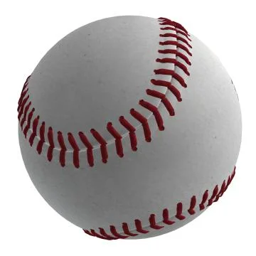 3D Baseball Ball Stock Illustration