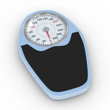 3d bathroom weight scale Stock Illustration