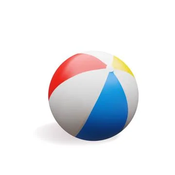 3d beach ball. Stock Illustration